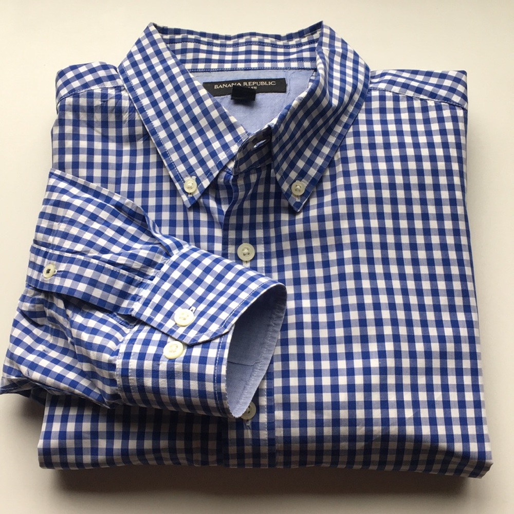 Banana Republic Soft Wash Button Down, sz L
